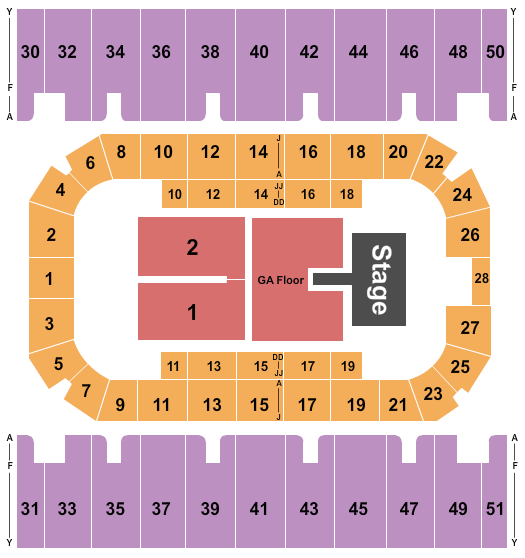 Seether First Interstate Arena seating chart