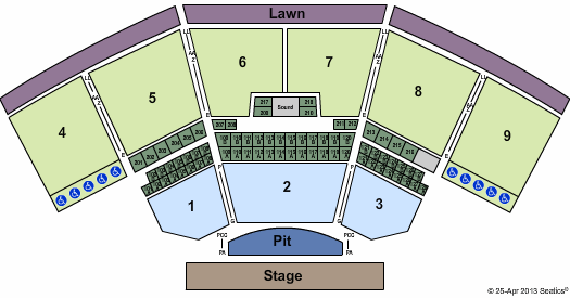 First Niagara Pavilion Seating Chart