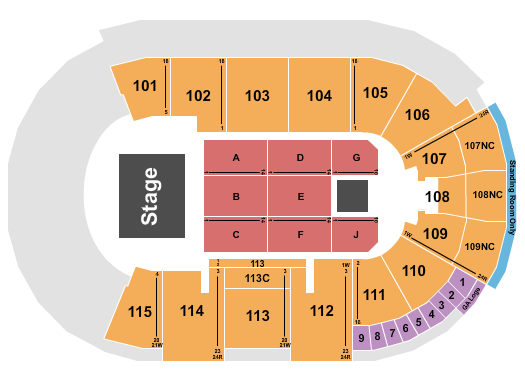 Fishers Event Center seating-chart
