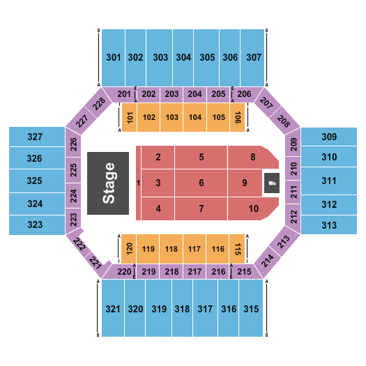 Ben Fuller Florence Civic Center seating chart