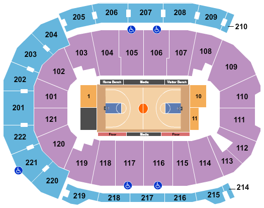 Evansville Purple Aces vs. Tiffin Dragons at Ford Center – IN – Evansville, IN