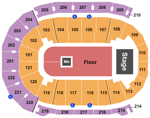 Seether Ford Center - IN seating chart