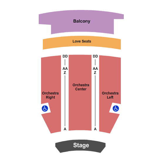 Seatmap for fox tucson theatre