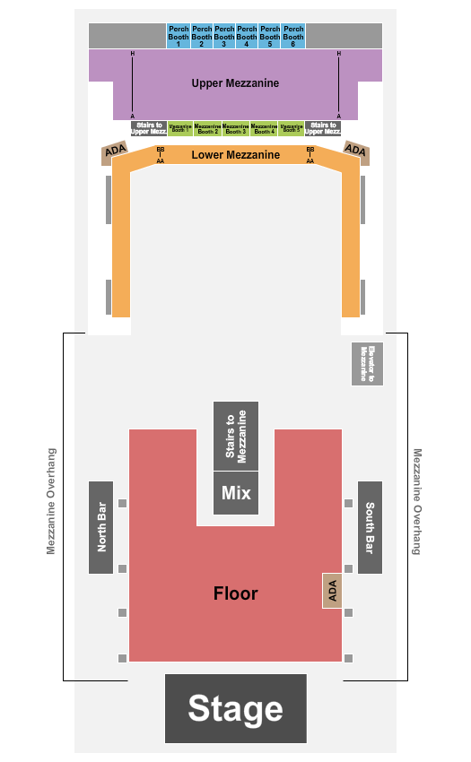 Warren Zeiders GLC Live at 20 Monroe seating chart