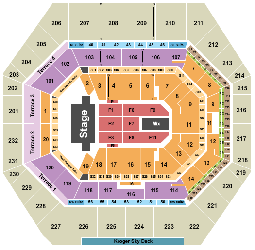 Gainbridge Fieldhouse seating-chart