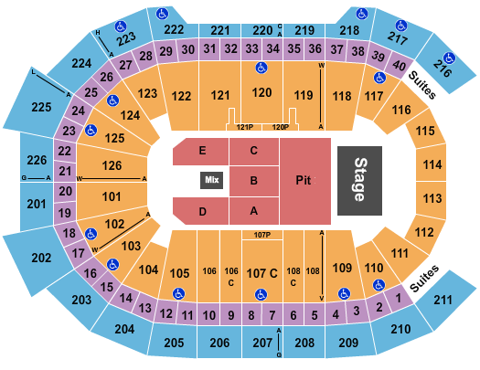 Giant Center seating-chart