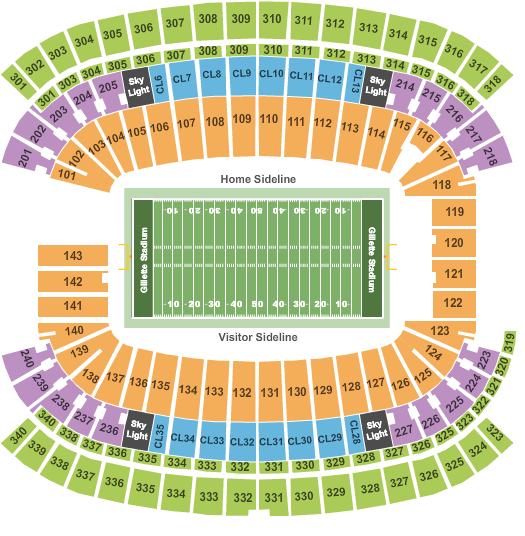 Seating Chart Bills Stadium