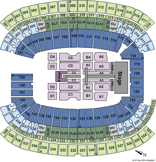 Gillette Taylor Swift Seating Chart