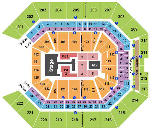 Golden 1 Center seating-chart
