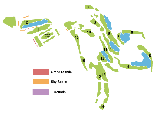 Seatmap for golf club of houston