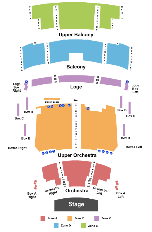 Colony Theater Burbank Seating Chart