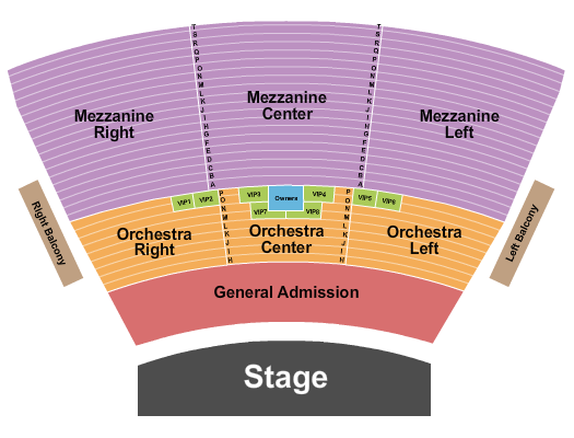 Grand Sierra Theatre seating-chart