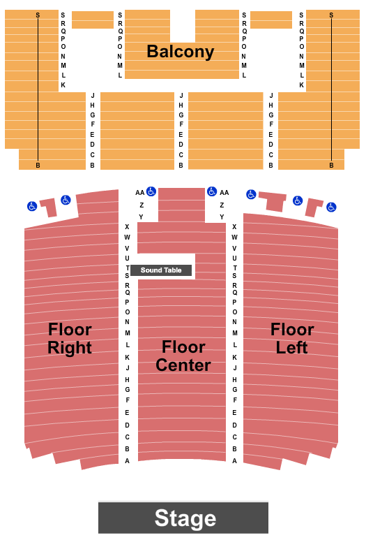 Seatmap for greenville municipal auditorium