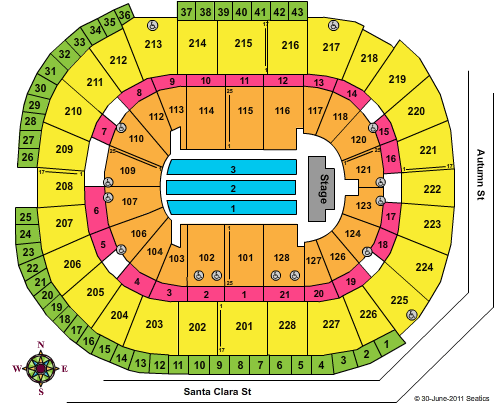 San Jose Sharks Sap Center Seating Chart