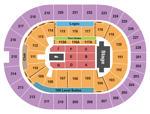 TD Coliseum seating-chart