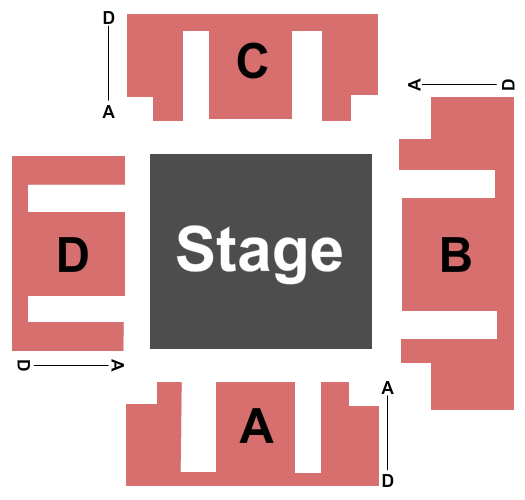 Seatmap for the hampton opera center