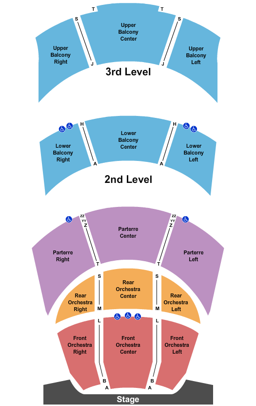 Hancher Auditorium - Hadley Stage seating-chart