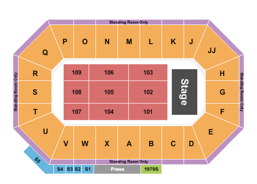 Harding Mazzotti Arena seating-chart
