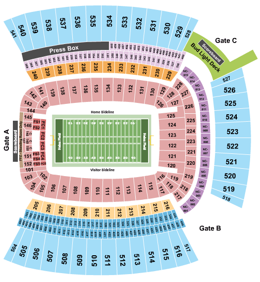 Bc Eagles Football Stadium Seating Chart