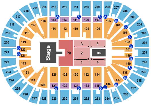 Heritage Bank Center seating-chart