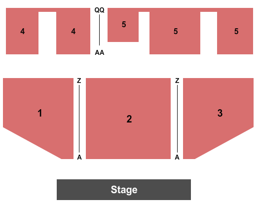 Seatmap for spirit mountain casino - heritage hall stage