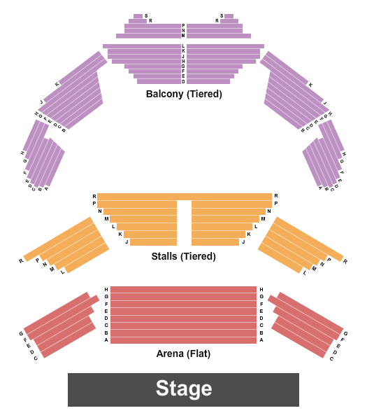 Seating Chart for Rhod Gilbert, Paul Chowdhry