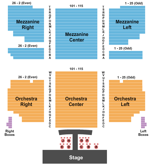 Walter Reade Theater Seating Chart