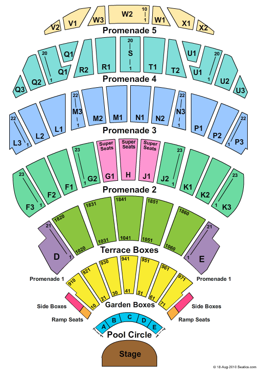 Hollywood Bowl Seating Chart Row