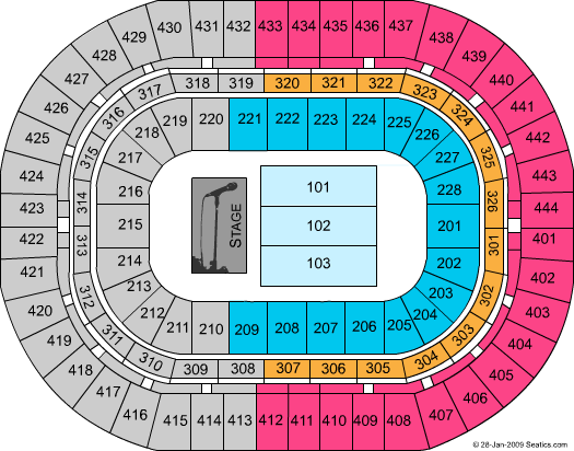 Honda center anaheim concert seating chart #7
