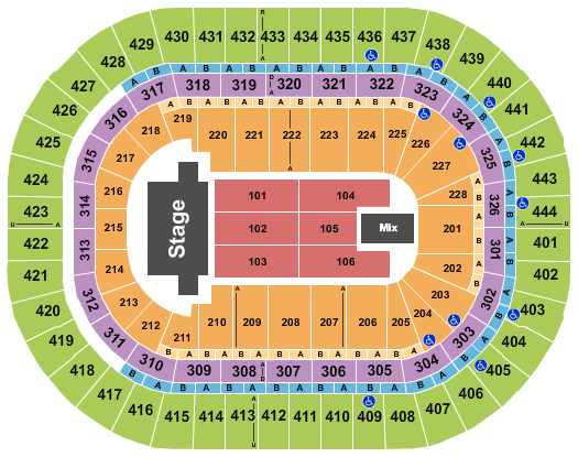 Honda Center seating-chart