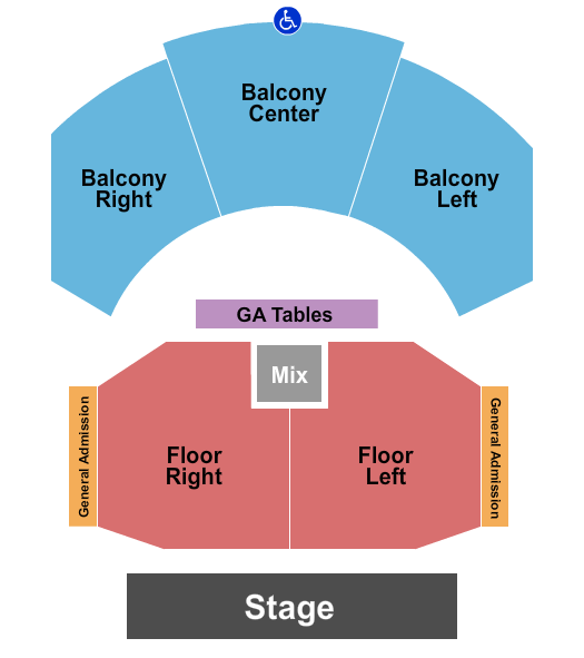 Seatmap for house of blues - houston