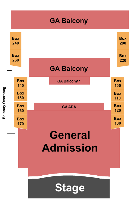 Seatmap for house of blues - chicago