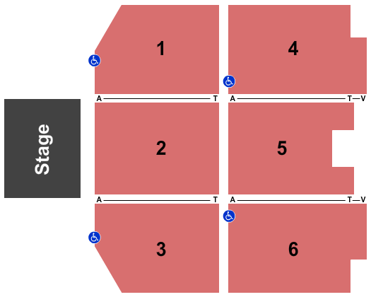 Seatmap for ilani cowlitz ballroom