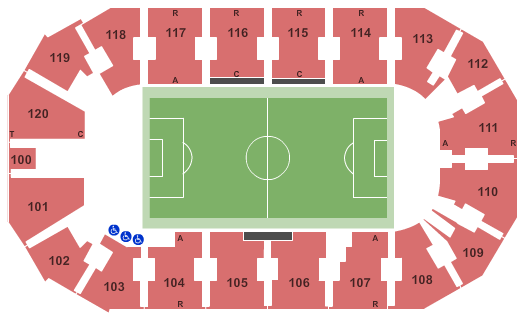 Seatmap for cable dahmer arena