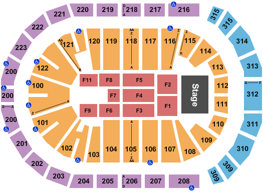 Giant Center Seating Chart Trans Siberian Orchestra