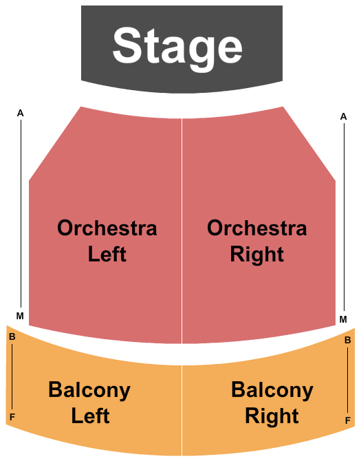 Seatmap for jane pickens theater