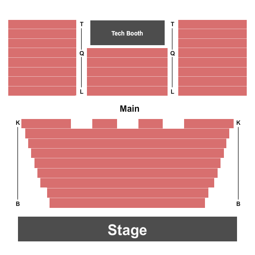 Seatmap for john edson anglin performing arts center
