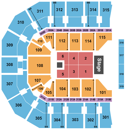 John Paul Jones Arena seating-chart