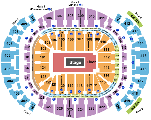 Kaseya Center seating-chart