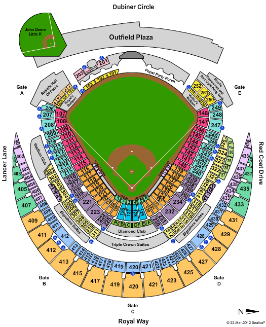 Kansas City Royals vs. New York Yankees Tickets 2012-05-04 Kansas City, MO, Kauffman Stadium