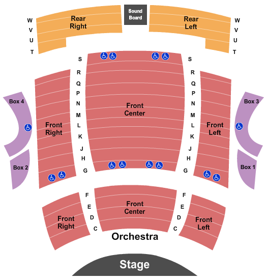 Seatmap for kennedy center terrace theater