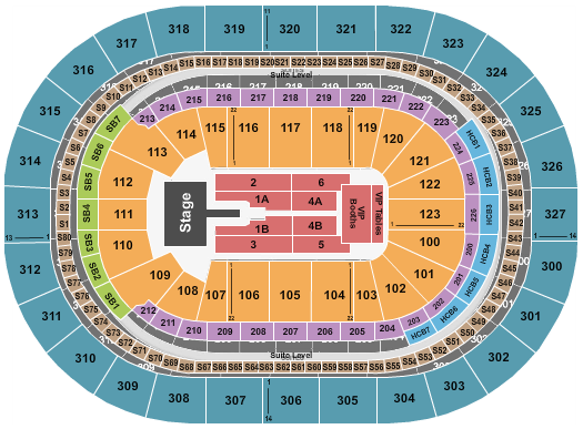 KeyBank Center seating-chart