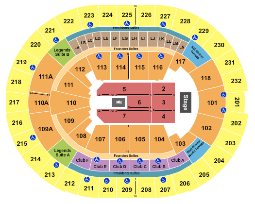 Kia Center seating-chart