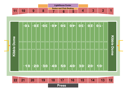 Eastern Washington Football Seating Chart