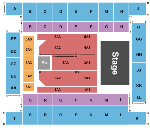 Knoxville Civic Coliseum seating-chart