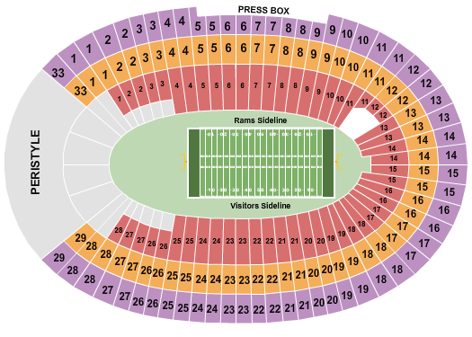 Memorial Stadium Cal Bears Seating Chart