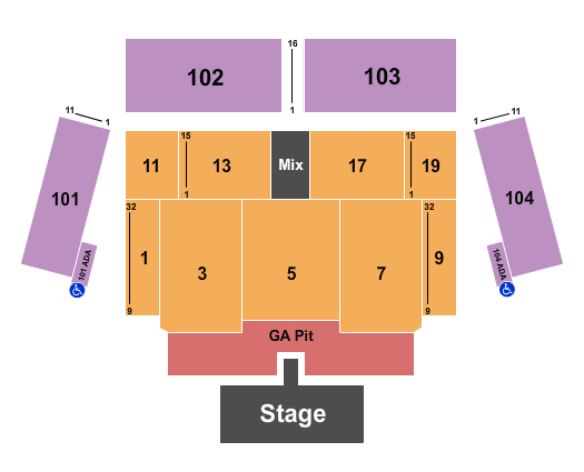 Lake Tahoe Amphitheatre at Caesars Republic seating-chart