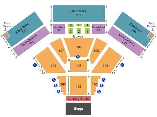 Laughlin Event Center Seating Chart