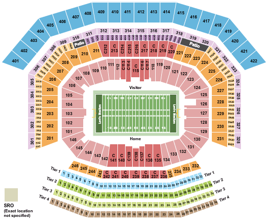 Packers Seating Chart
