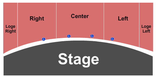 Seatmap for liddy doenges theatre at tulsa performing arts center